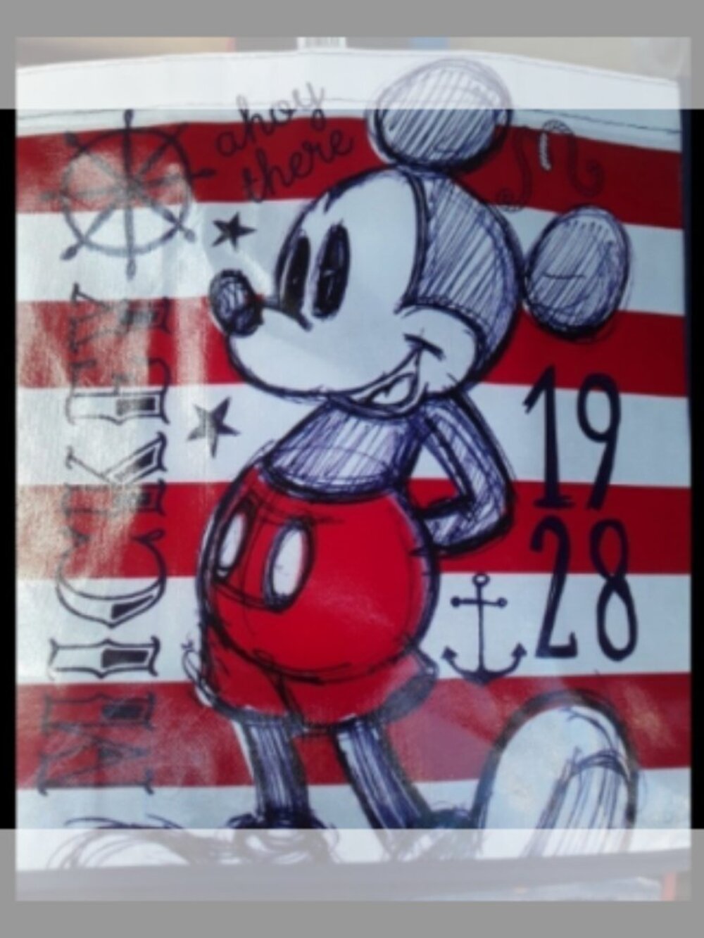 MICKEY MOUSE AHOY 1928 Shopping Tote Bag